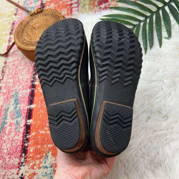 Sorel Black Lace Leather Slimpack II Waterproof Duck Boot Bootie Winter 8 Snow - Picture 8 of 9